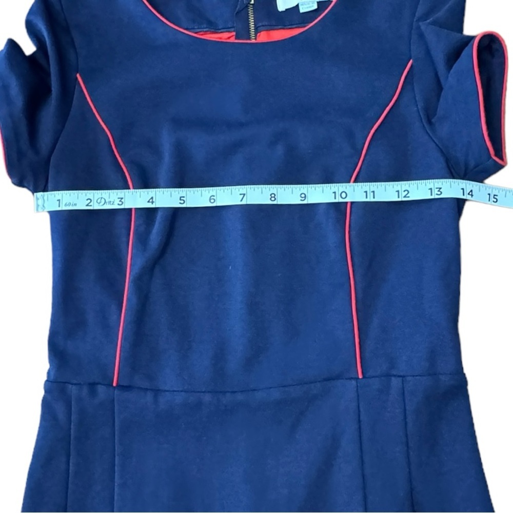 Boden Navy Dress with Red Piping - Picture 4 of 16